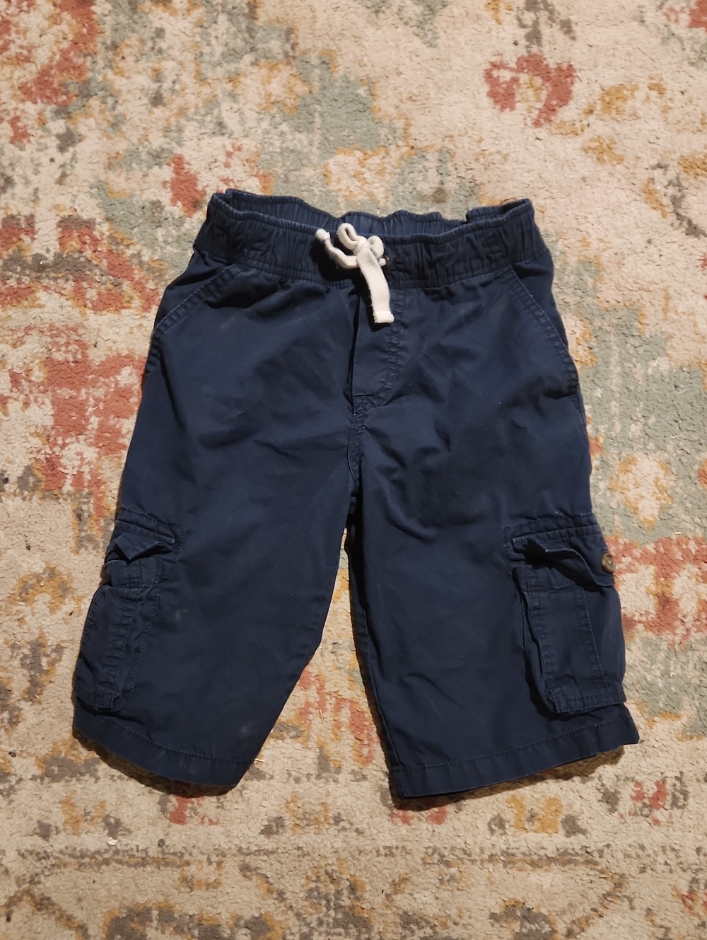 Cat And Jack - Kids Navy Cargo Drawstring Shorts